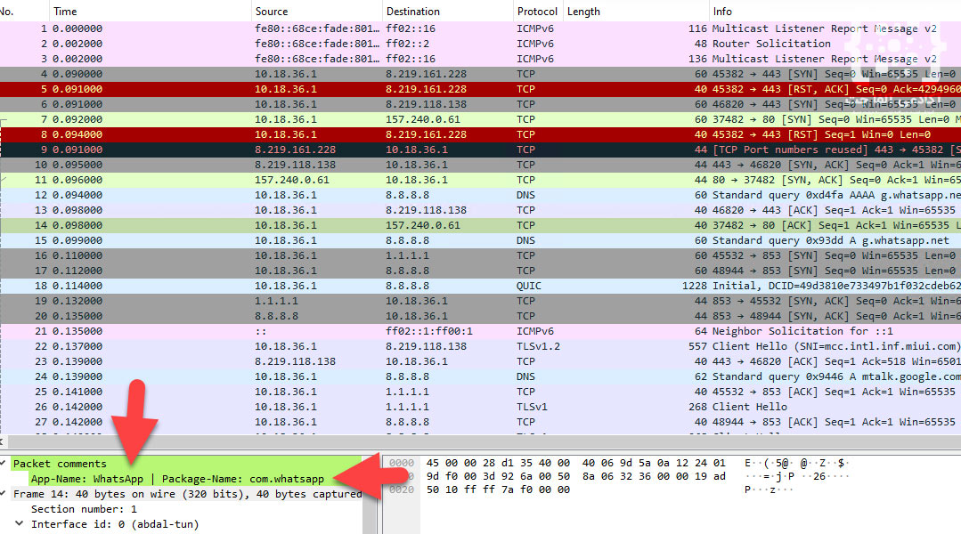 جایگزین Wireshark در اندروید با Abdal PacketView جایگزین Wireshark در اندروید با Abdal PacketView